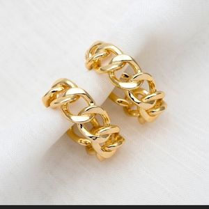 2 for $20, 18KT GOLD PLATED REFINED HOOP EARRINGS